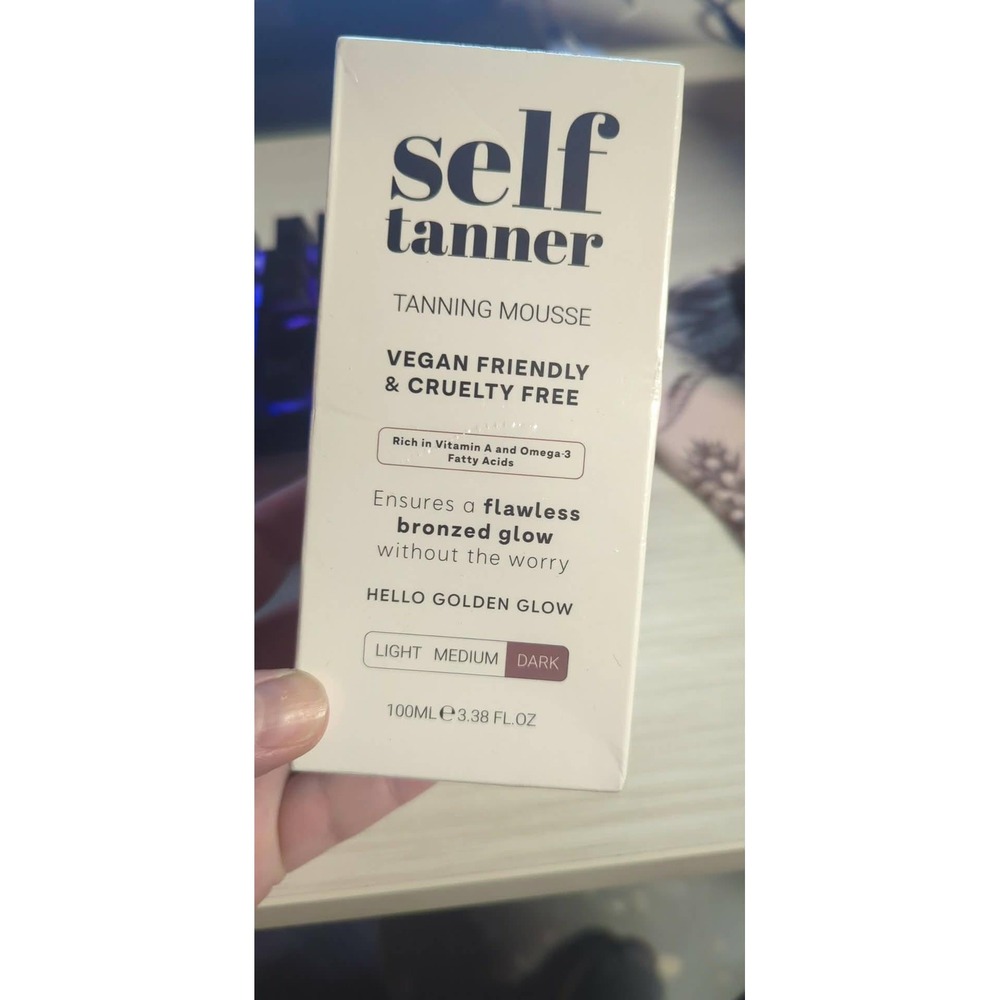 Team Tan Self‎ Tanner Tanning Mousse Dark 100ml 3.38oz Vegan Cruelty Free Italy